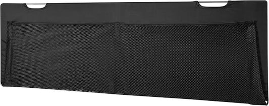 Mount-It! Under Desk Privacy Panel for Sit Stand Workstations [41 Inches Wide], with Cable Management and Organizer Pockets, Modesty Desk Skirt for Home and Office (Black)