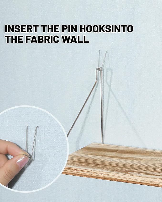 3-Pack Cubicle Shelf For Fabric Walls With Hooks：12x6.0in Wooden Cubicle Shelf Hanging Silver Bracket Use For Office Cubicle Accessories Office Stylish Ations Cubicle Decorations For Women Desk