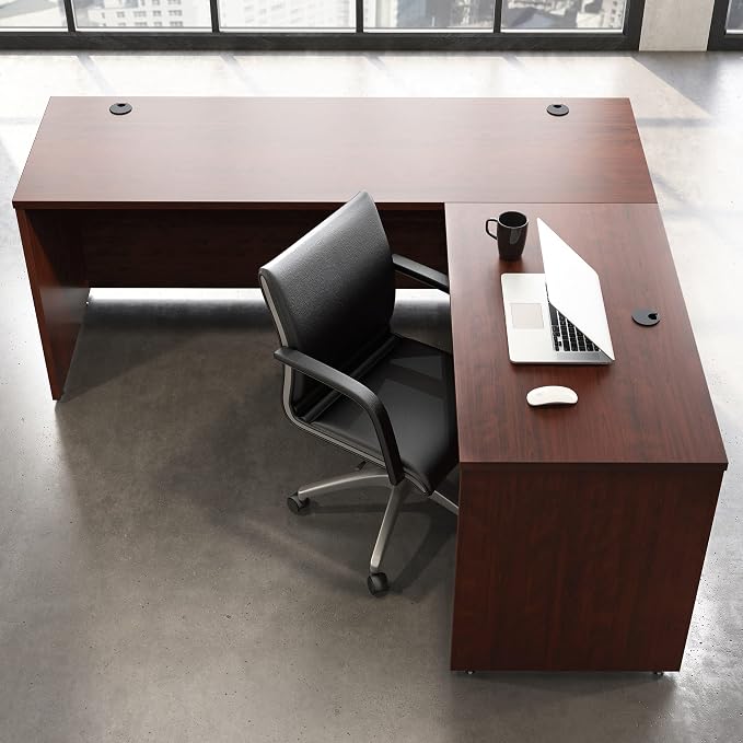 OfficeWorks by Sauder Affirm 42'' Commercial Return for Executive Desk, L: 45.16'' x W: 23.47'' x H: 29.29'', in Classic Cherry Finish