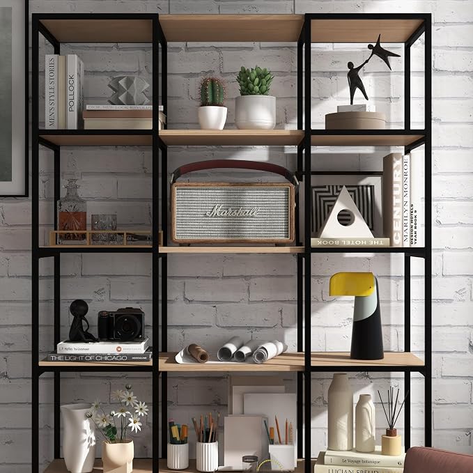CB Home Square Narrow 6-Tier Shelving - Modular Shelving System Customizable with 30+ Free Combinations- Contract Grade Quality