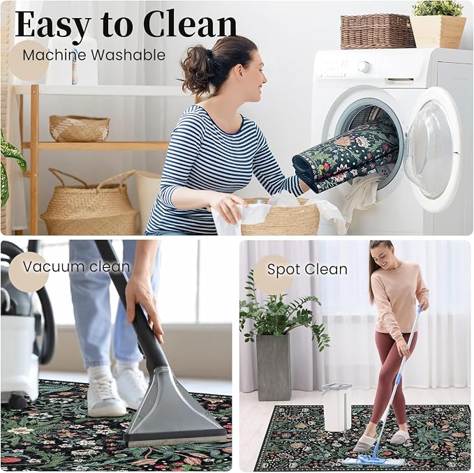 Office Chair Mat for Hardwood Floor & Tile Floor,36"X 48" Heavy Duty Desk Chair Mat for Hard Floors, Under Desk Rug for Rolling Computer Chair,Anti Slip,Low Pile Carpet Floor Protector-Green Grass