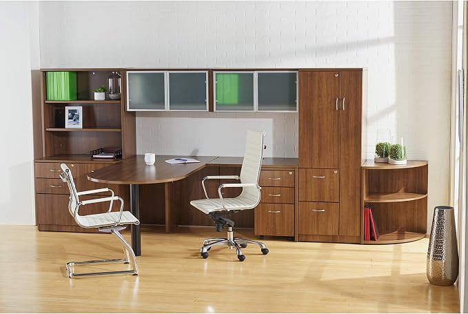 Lorell Essentials Series Walnut Return Shell