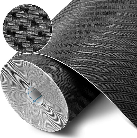 Self-Adhesive Shelf Liner Kitchen Liner, Waterproof Backed Paper Easy Peel and Stick Contact Liner Without Residue for Decor Your Desk Surface, Kitchen Countertops (Black, 11.8 x 59 inches)