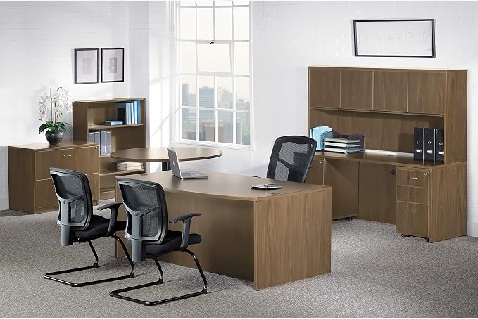Lorell Essentials Series Walnut Return Shell