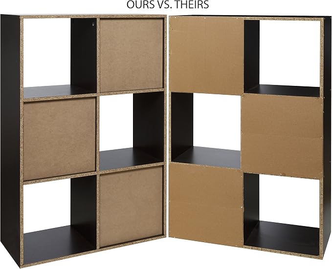 OneSpace 50-612ES 6-Cube Organizer, Espresso