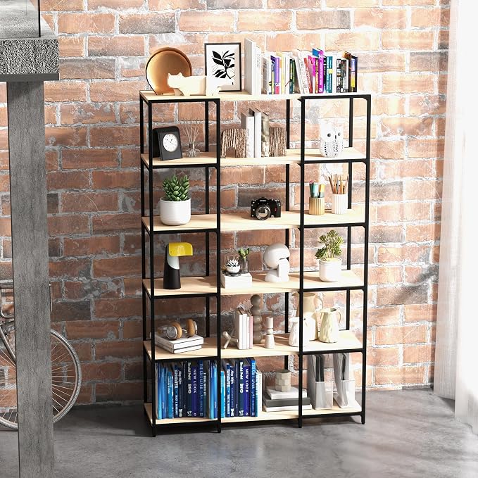 CB Home Square Narrow 6-Tier Shelving - Modular Shelving System Customizable with 30+ Free Combinations- Contract Grade Quality