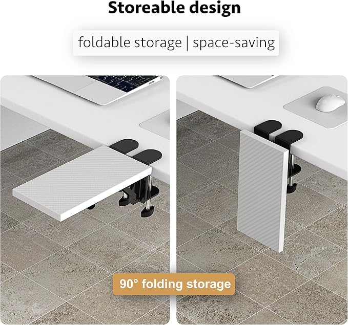 Computer arm Support Bracket, Suitable for Office desks, Sturdy Mouse arm Support, Computer Desk Extender, Suitable for Home and Office