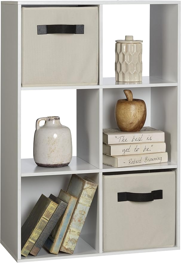 OneSpace 6-Cube Organizer, White - 50-61201