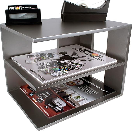 Victor Wood Corner Shelf, S1120 (Classic Silver)