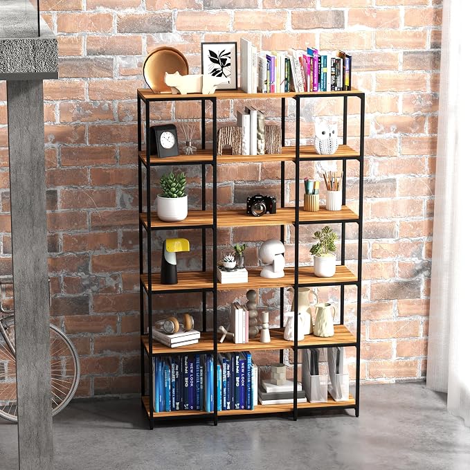 CB Home Square Narrow 6-Tier Shelving - Modular Shelving System Customizable with 30+ Free Combinations- Contract Grade Quality