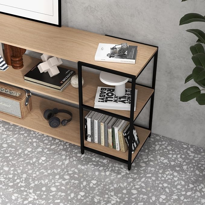CB Home Square Wide Console - Modular Shelving System Customizable with 30+ Free Combinations - Contract Grade Quality