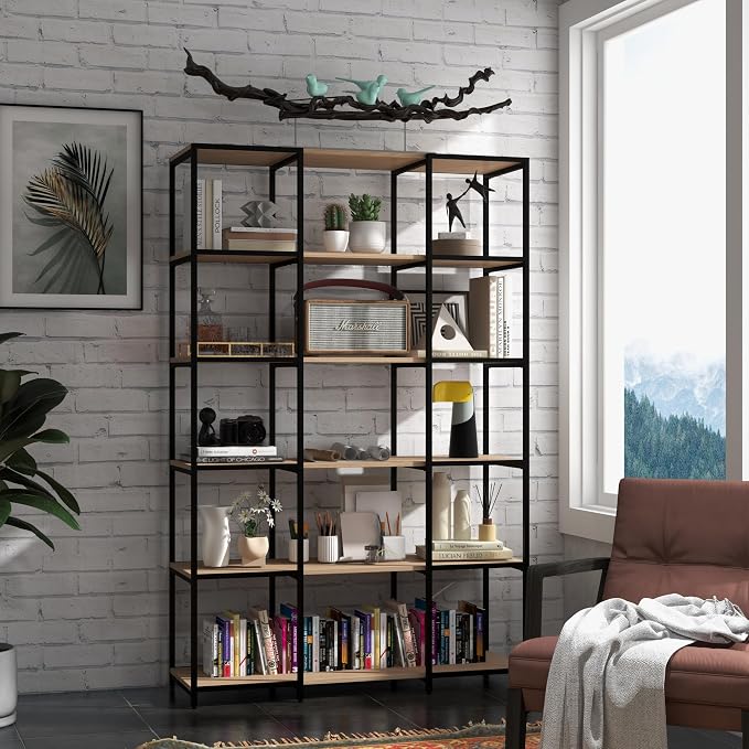 CB Home Square Narrow 6-Tier Shelving - Modular Shelving System Customizable with 30+ Free Combinations- Contract Grade Quality
