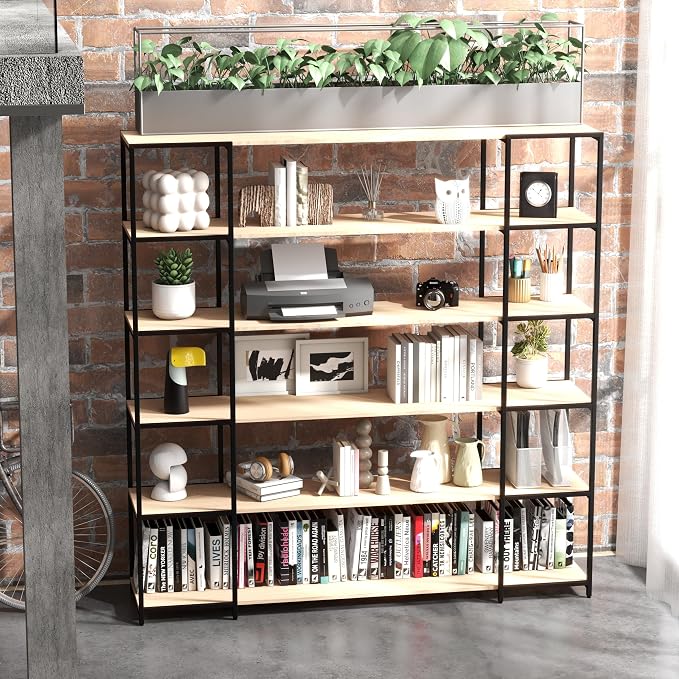 CB Home Square Wide 6-Tier Shelving - Modular Shelving System Customizable with 30+ Free Combinations- Contract Grade Quality