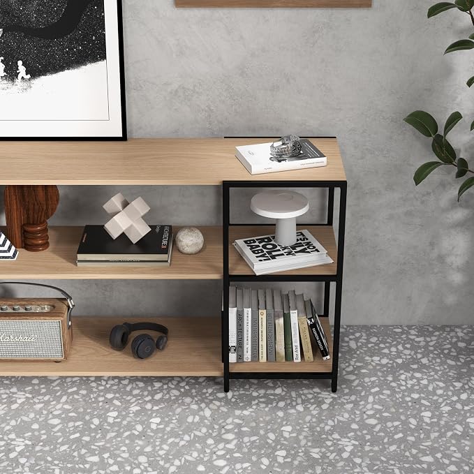 CB Home Square Wide Console - Modular Shelving System Customizable with 30+ Free Combinations - Contract Grade Quality