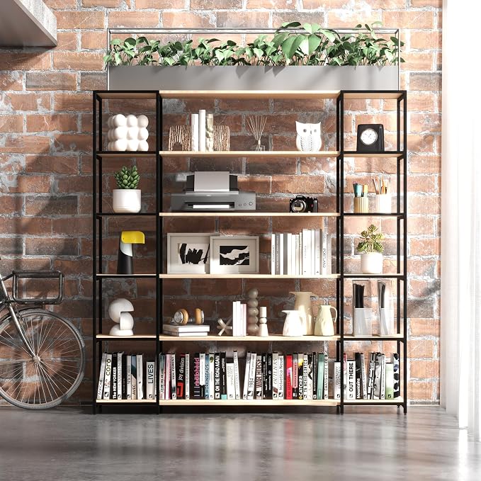 CB Home Square Wide 6-Tier Shelving - Modular Shelving System Customizable with 30+ Free Combinations- Contract Grade Quality