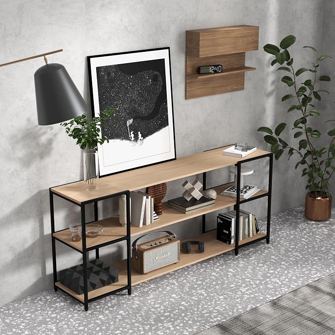 CB Home Square Wide Console - Modular Shelving System Customizable with 30+ Free Combinations - Contract Grade Quality