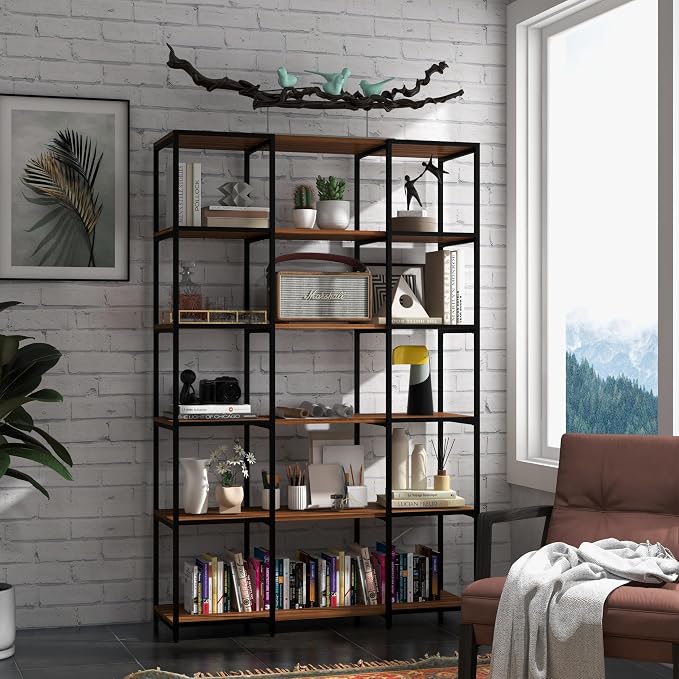 CB Home Square Narrow 6-Tier Shelving - Modular Shelving System Customizable with 30+ Free Combinations- Contract Grade Quality