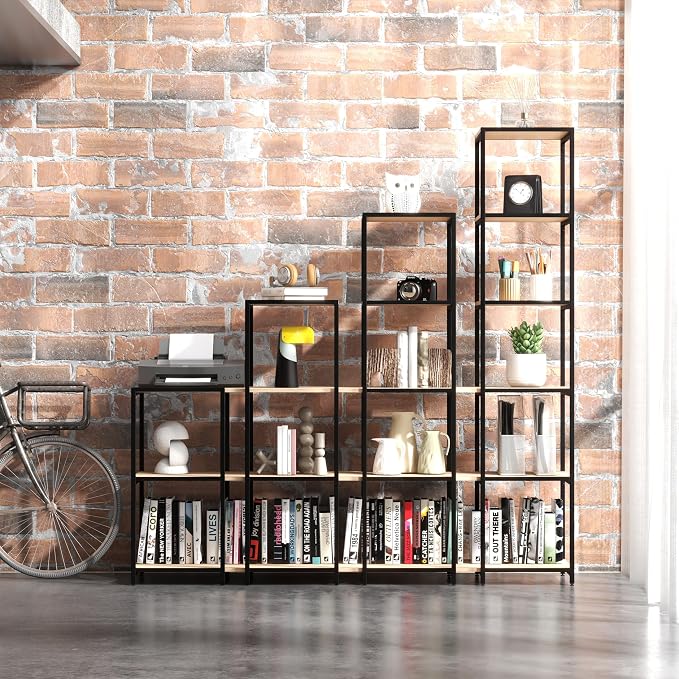 CB Home Square Ladder Shape Shelving - Modular Shelving System Customizable with 30+ Free Combinations- Contract Grade Quality